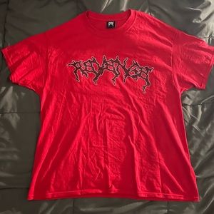 Revenge Rhinestone Red Shirt